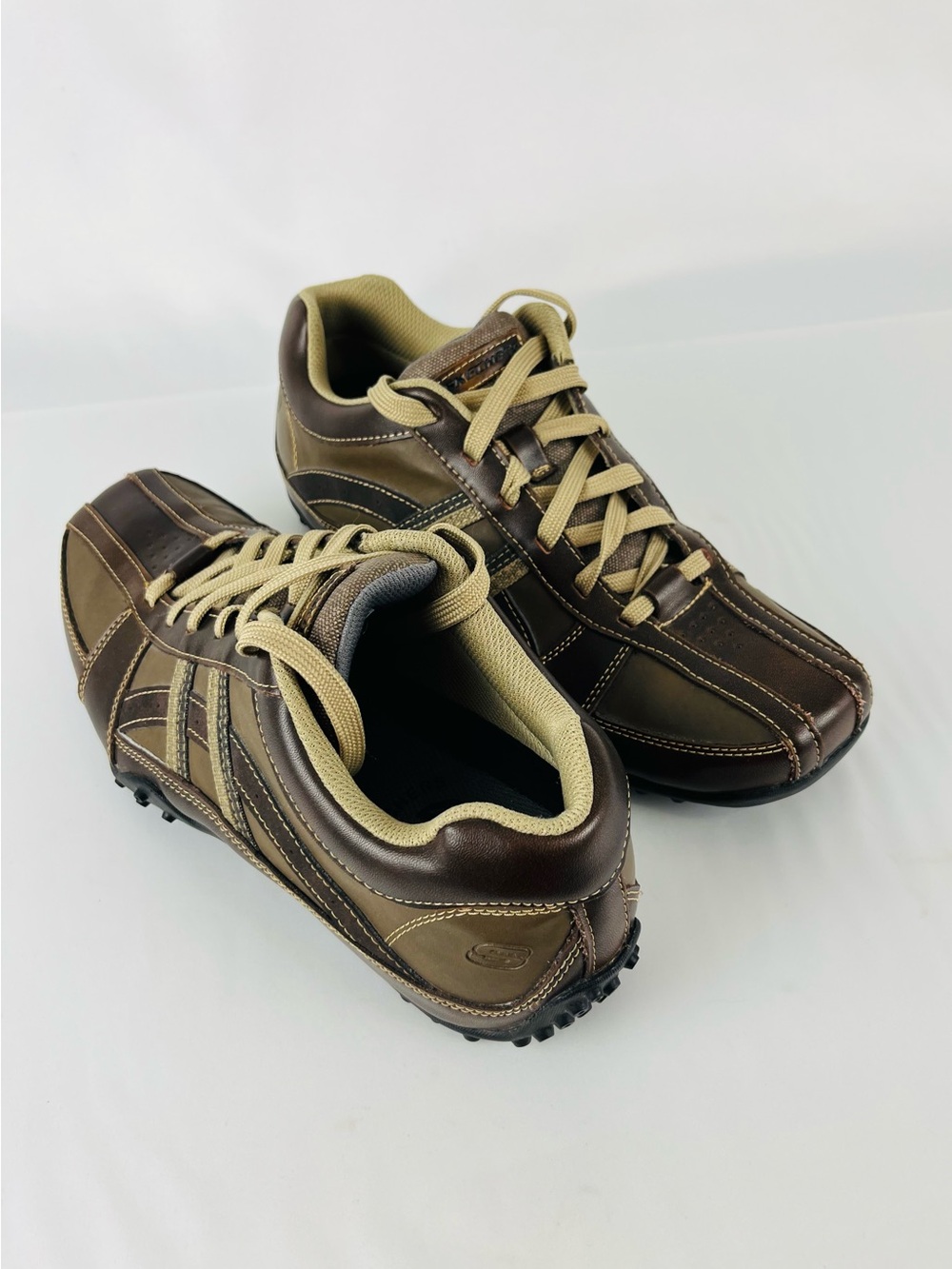 Skechers Men's Citywalk Malton Oxford Sneakers Brown Tan Size 9